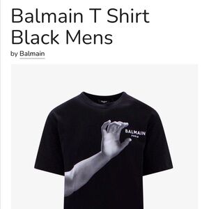 NWT Balmain Black Graphic Statue/Name T SZ XXL. * original owner •Made in Italy